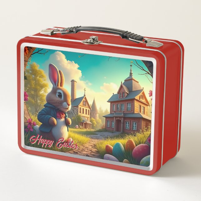 Lunch Box Le lapin de Pâques en mission secrète (Devant)