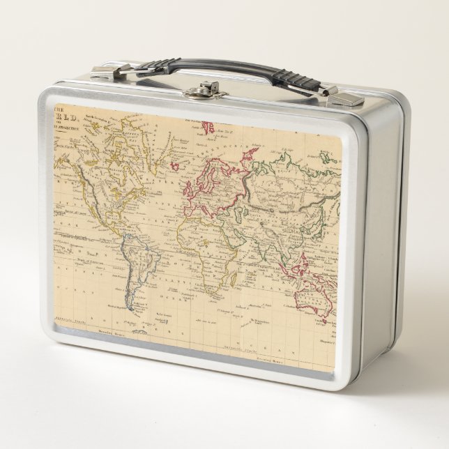 Lunch Box Le monde, la projection de Mercator (Devant)