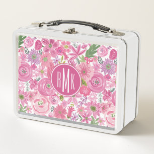 Lunch Box Le monogramme   je dentelle le motif floral