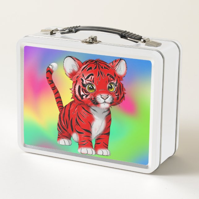 Lunch Box Le petit tigre rouge (Devant)