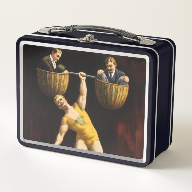 Lunch Box Le Sandow Eugen Sandow Vaudeville Weightlifter (Devant)
