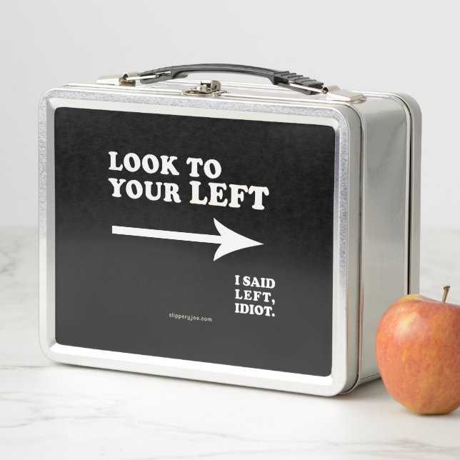 Lunch Box Le SlipperyJoe regarde à votre gauche épais géomét (En situation)