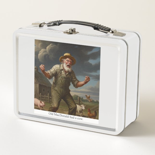 Lunch Box Le vieux MacDonald avait une vache. (Devant)