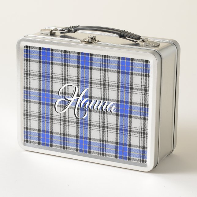 Lunch Box L'écossais mange ! Plaid de tartan de Hannay de (Devant)