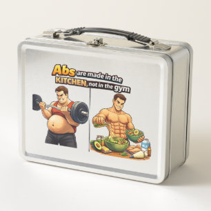 Lunch Box Les Abdos Se Font en Cuisine Conteneur Alimentaire