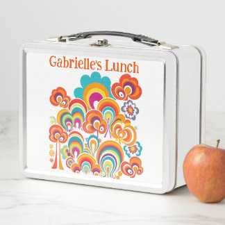 Lunch Box les années 70 80s rétro coloré coloré
