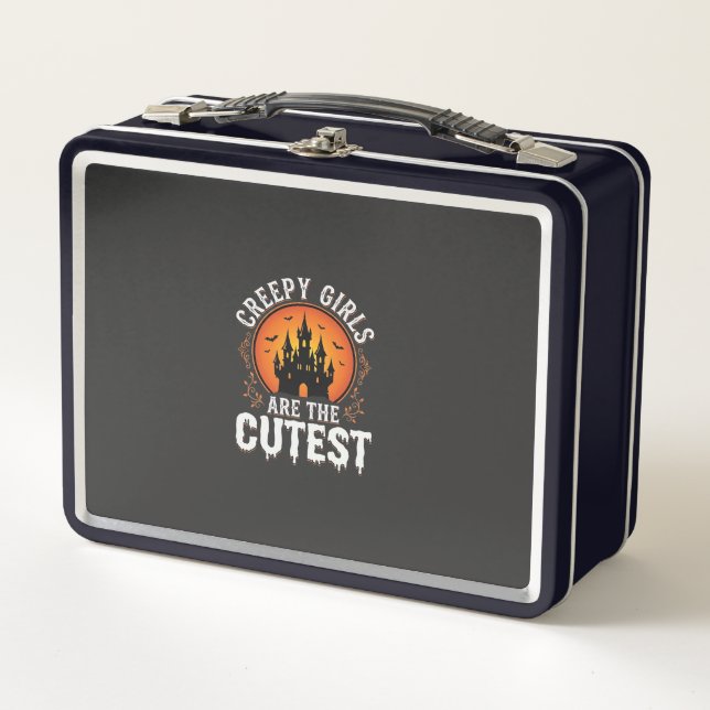 Lunch Box Les Filles Flippantes Sont Le Design De Halloween  (Devant)