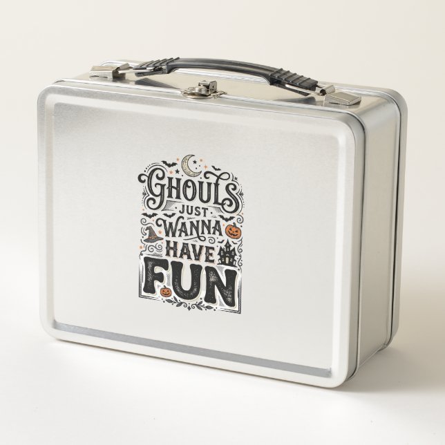 Lunch Box Les goules veulent juste s'amuser conception vecto (Devant)