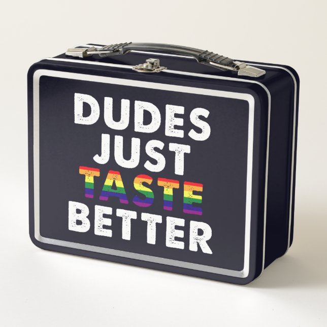Lunch Box Les mecs ont juste meilleur goût Idée cadeau de fi (Devant)