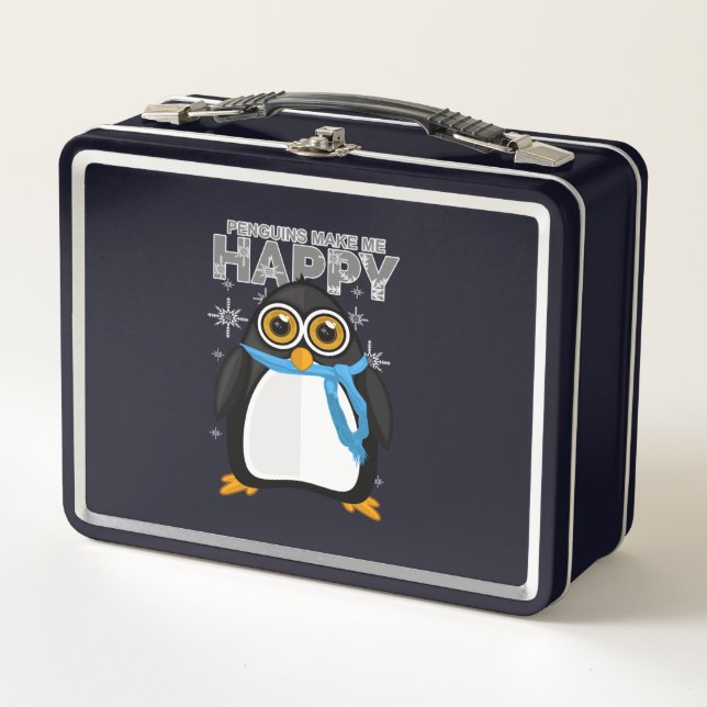 Lunch Box Les pingouins me rendent heureux (Devant)