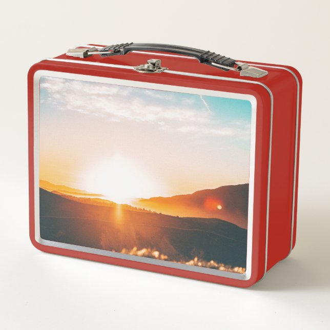 Lunch Box lever de soleil sur une montagne (Devant)