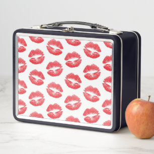 Lunch Box Lèvres Rouges, Motif De Lèvres, Rouge à Lèvres, Ba