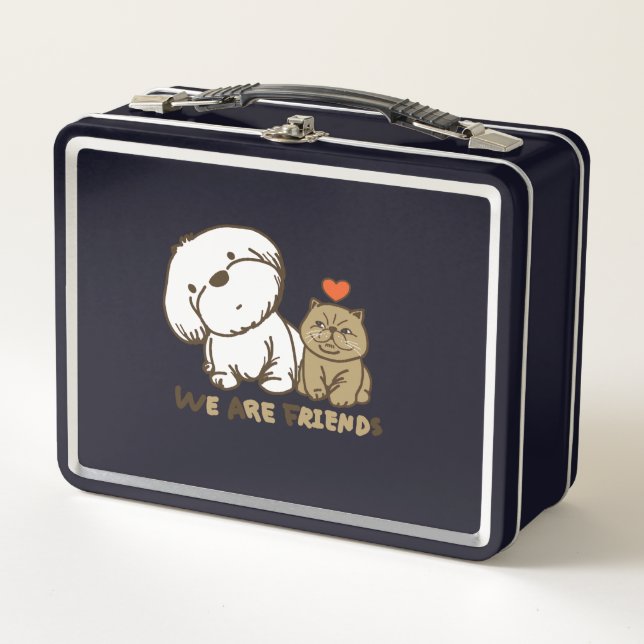 Lunch Box Lhasa Apso et kitty (Devant)