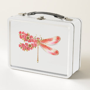 Lunch Box libellule de fleurs avec sakura de bijoux