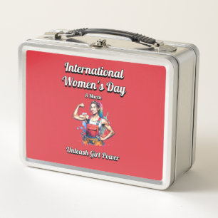Lunch Box Libérez le pouvoir de la fille. Journée internatio