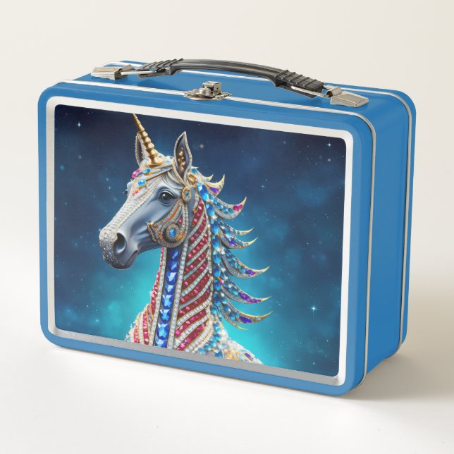 Lunch Box Licorne Bijoutée (Devant)