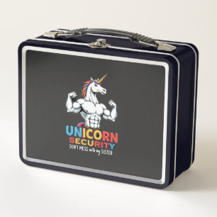 Lunch Box Licorne de sécurité drôle de frère ne plaisante pa