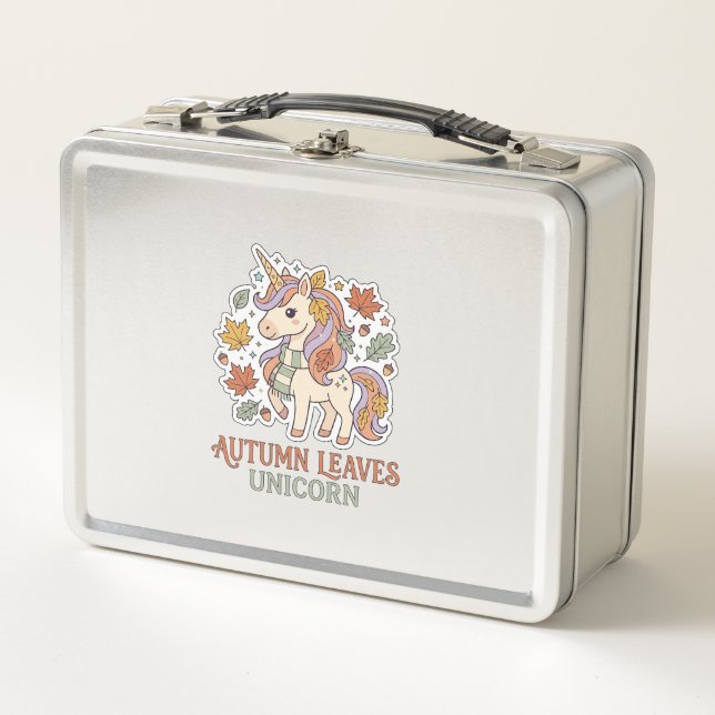 Lunch Box Licorne Feuilles D'automne Licorne Conception Grap (Devant)