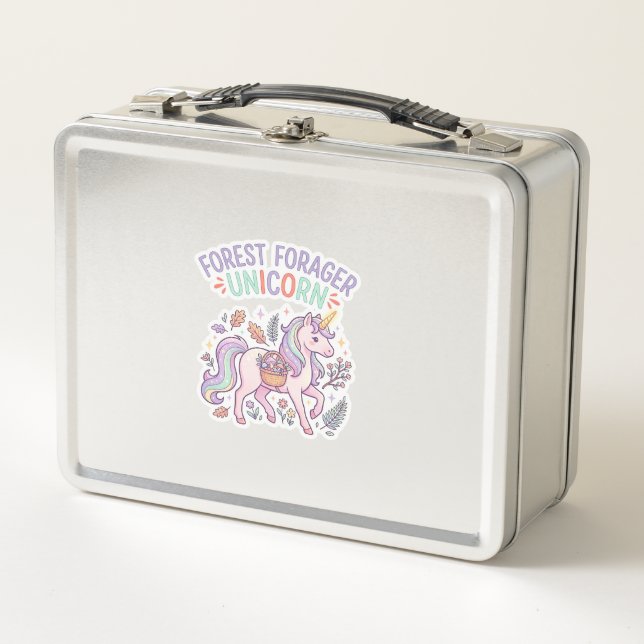 Lunch Box Licorne Forest Forager Licorne Conception Graphiqu (Devant)