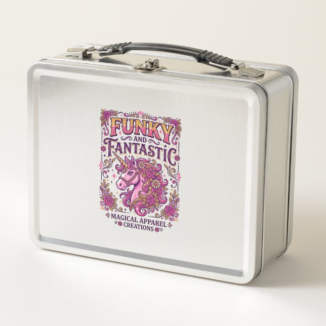 Lunch Box Licorne funky et fantastique design stylé Zazzle_ (Devant)