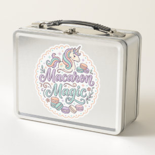 Lunch Box Licorne Macaron Magie Fantaisiste T-Shirt Design_1