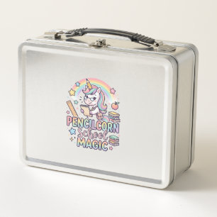 Lunch Box Licorne Pencilcorn School Magie Autocollant adorab