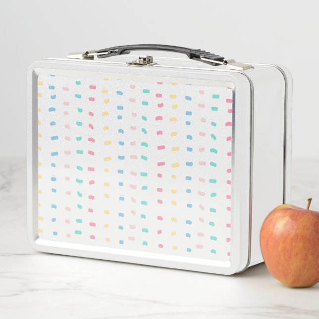 Lunch Box Lignes motifs (En situation)