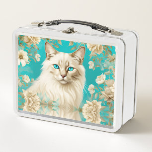 Lunch Box Lilac Lynx Point Siamese Portrait Art Anniversaire