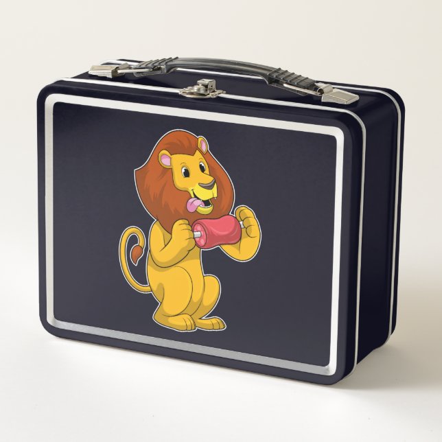 Lunch Box Lion avec de la viande (Devant)