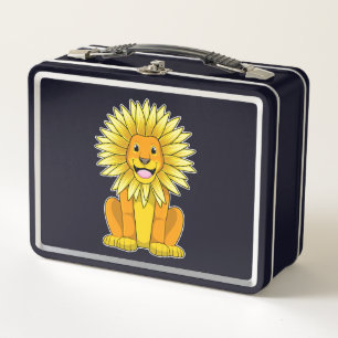 Lunch Box Lion avec Fleur de tournesol
