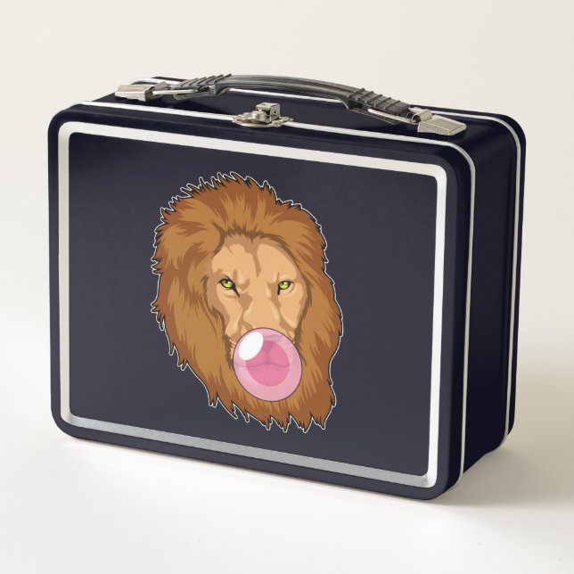 Lunch Box Lion avec gomme Bubble (Devant)