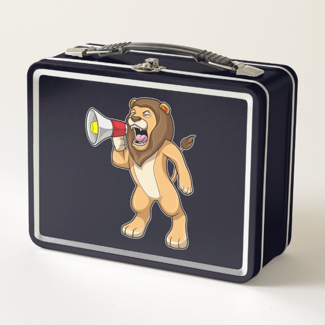 Lunch Box Lion avec microphone (Devant)