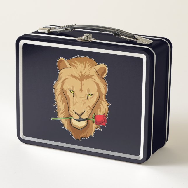 Lunch Box Lion avec Rose (Devant)