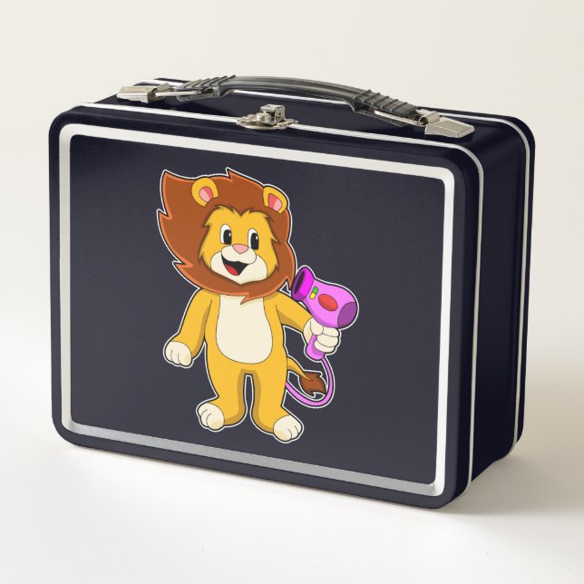 Lunch Box Lion avec sèche-cheveux (Devant)