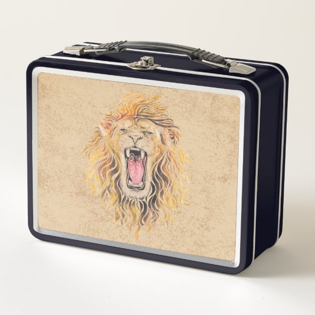 Lunch Box Lion tourbillonnant (Devant)