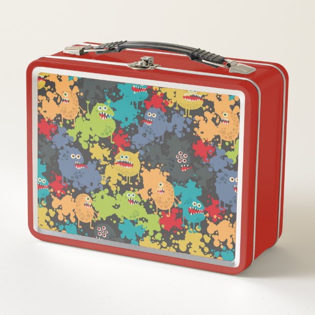 Lunch Box Little cute funny monsters (Devant)