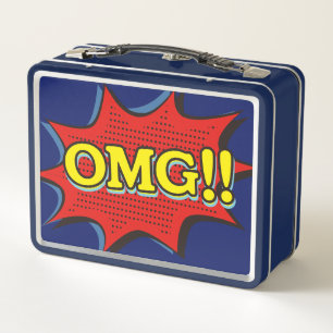 Lunch Box Livre de bande dessinée OMG Exclamation Discours b