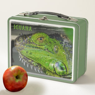 Lunch Box Lizard de fermeture photo Iguana vert
