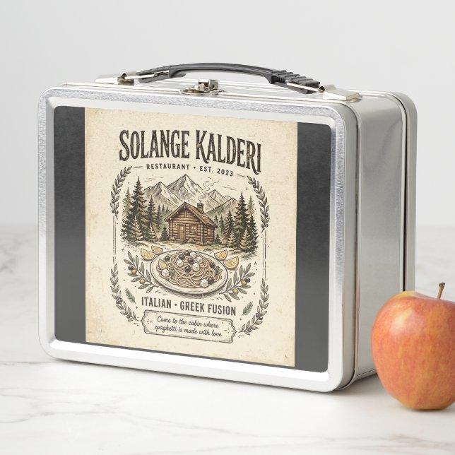 Lunch Box Logo avant de la restauration Solange Kalderi & Me (En situation)