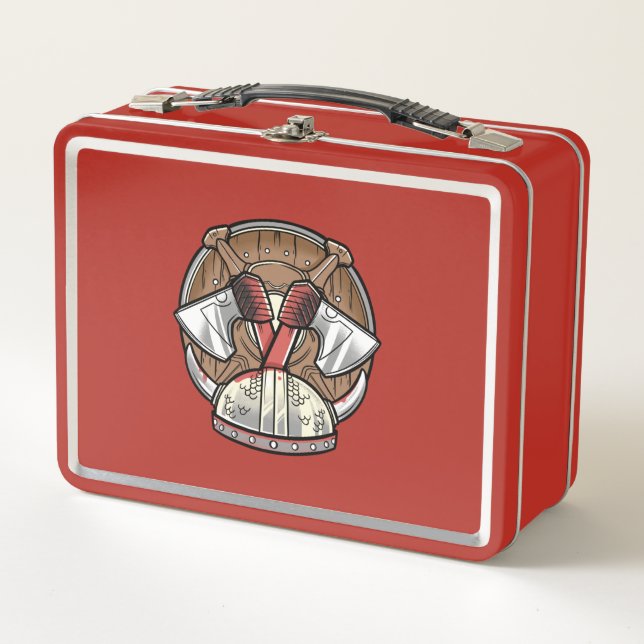 Lunch Box Logo de dessin Viking Shield (Devant)