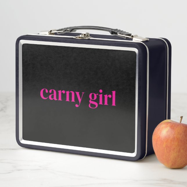 Lunch Box Logo de fille carnaval classique (En situation)