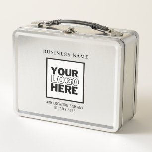 Lunch Box Logo d'entreprise personnalisé noir et blanc