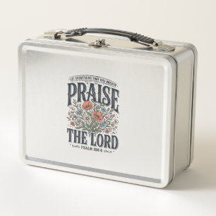 Lunch Box Louange florale chrétienne Louange au Seigneur Psa