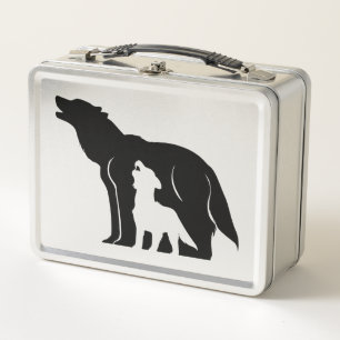 Lunch Box Loups noirs et blancs