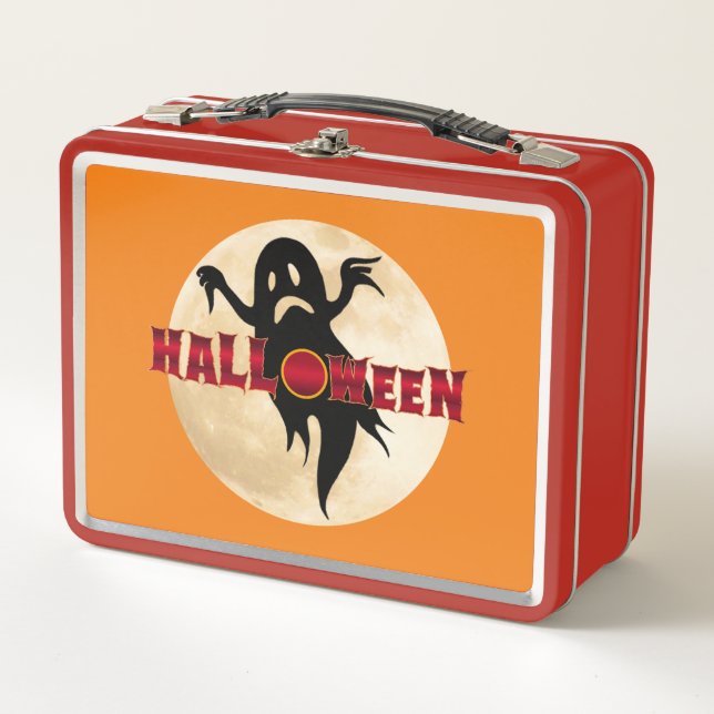 Lunch Box Lune fantôme d'Halloween (Devant)