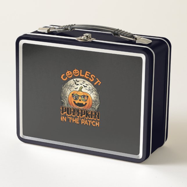 Lunch Box Lunettes de soleil effrayantes pour citrouille le  (Devant)