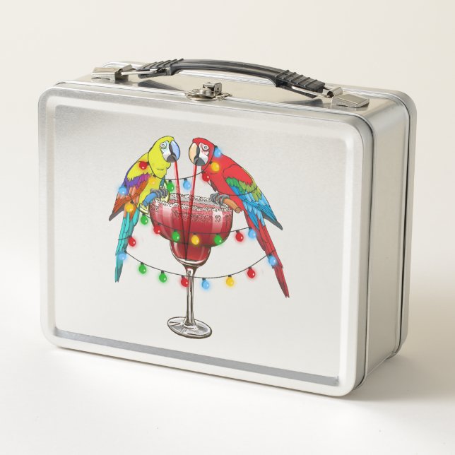 Lunch Box Macaws Tropical Boire Du Vin (Devant)