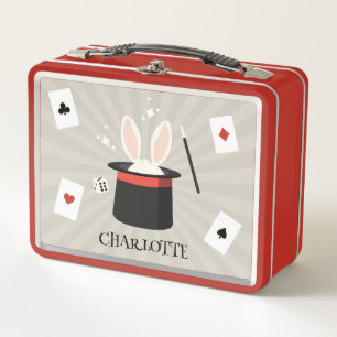 Lunch Box Magicien Magicien Enfants Nom personnalisé École