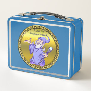 Lunch Box Magicien magicien or sorcière violet sorcière