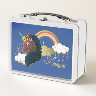 Lunch Box Magique Unicorn Arc en ciel et nuages Design